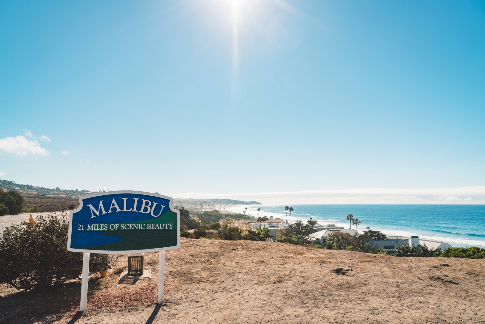 Malibu roadsign